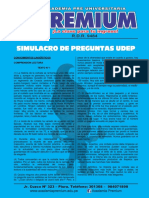 Simulacro de Examen Udep 2020