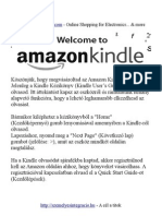 Kindle - Ebook Olvasó Magyar Nyelű Leírása