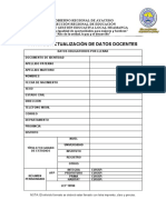 Ficha de Actualizacion de Datos Docente