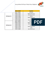 Rundown Kegiatan Pelatihan Msproject Nindya Karya Sipilpedia