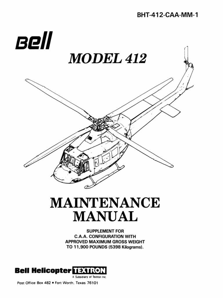 412 MM Caa 01 | PDF | Helicopter | Helicopter Rotor