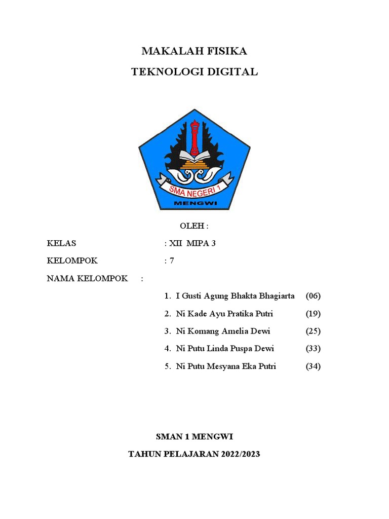 Makalah Teknologi Digital | PDF
