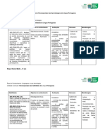 Planejamento Recomposição Português Ensino Médio