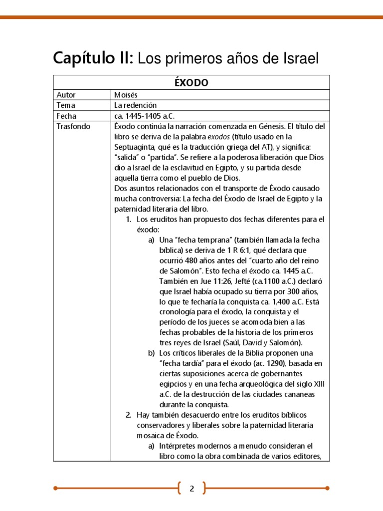 Éxodo: La Redención de Israel | PDF | Libro del éxodo | Libro de levítico