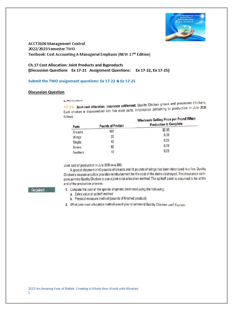 Ch17 Tutorial Questions New 17th Edition Pdf