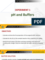 Experiment 1 PH and Buffers Pre Lab