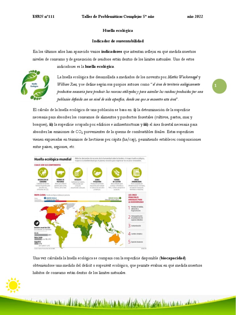 Huella Ecológica Mundial y Sustentabilidad | PDF | Sustentabilidad ...