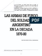 Las Armas de Fuego Del Soldado Argentino en La Decada 1870-80