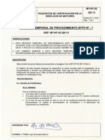 MT-NT-02 QR-13 - Requisitos de Certificación en La Dirección de Motores - Rev. 3 - RTP 1