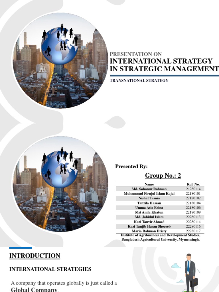 Assignment On Transnational Strategy In International Strategy Of