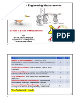 Basics of Engineering Measurements