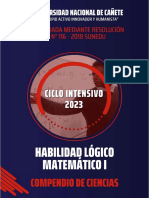 Habilidad Logico Matematico I Ciclo Intensivo 2023