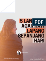 5 LANGKAH MENJADI LAPANG DAN MUDAH BAHAGIA 5 RITUAL BANGUN PAGI @sahabatdirii