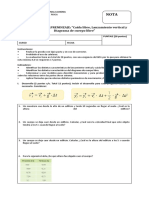 Prueba 2° VB - Movimiento y Fuerzas