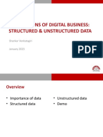 FOUNDATIONS OF DIGITAL BUSINESS: STRUCTURED VS UNSTRUCTURED DATA