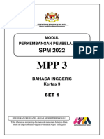 Bahasa Inggeris K3 SET 1 MPP3 2022