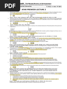 RESA - AFAR Preweek Lecture 2