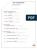 Approximation and SF His Ms