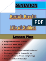 Bertolt Brecht's Epic Theatre and His Play Galileo