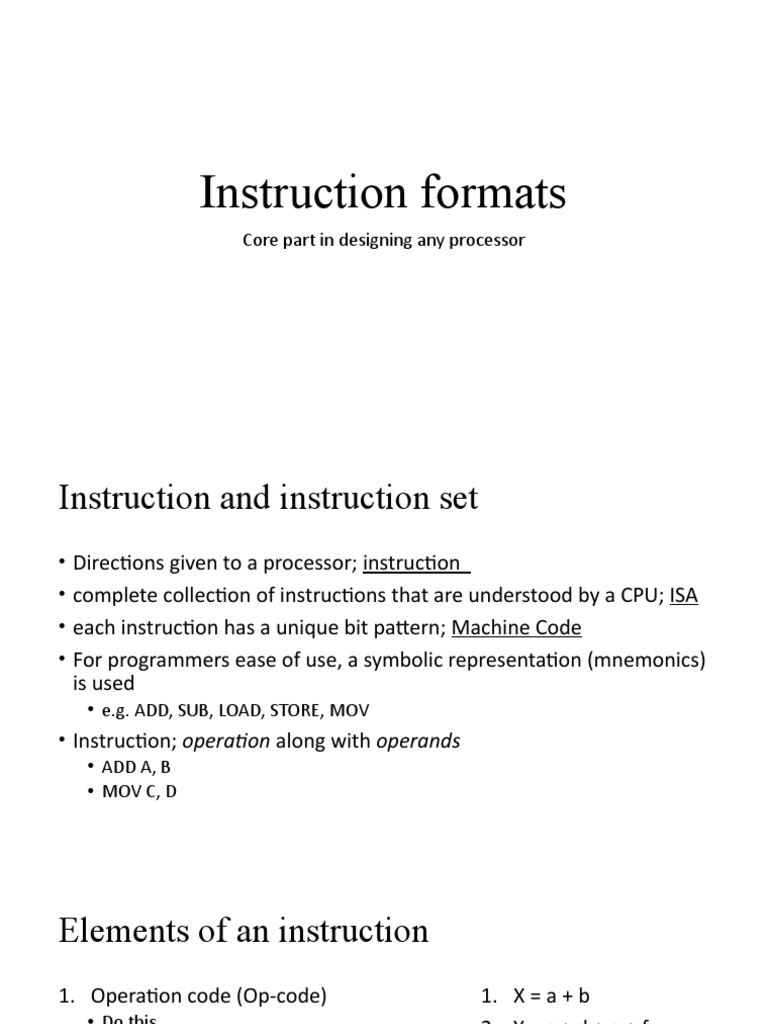 2 Instruction Formats Study | PDF | Computer Programming | Computer ...