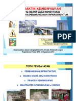 Malpraktek Keinsinyiuran Di Bidang Usaha Jasa Konstruksi Dalam Contes Pembangunan Infrastruktur