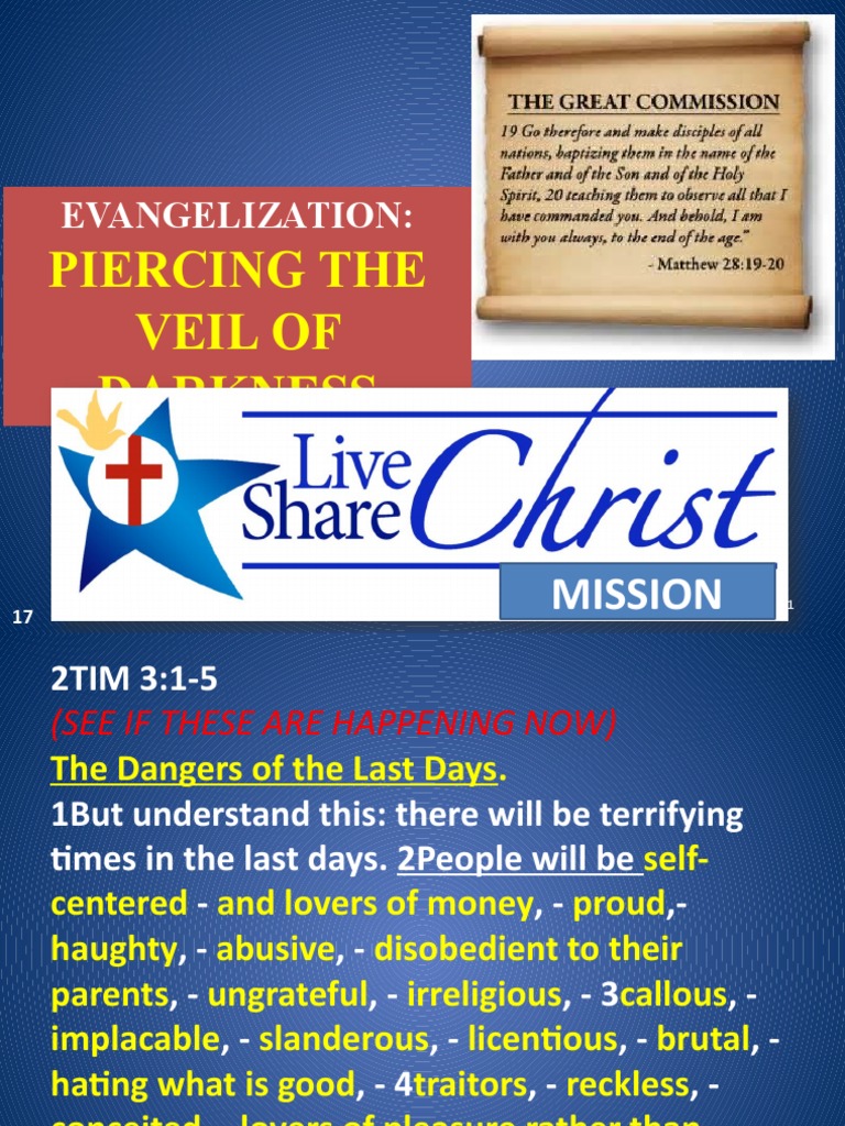 01 Piercing The Veil of Darkness PDF Disciple (Christianity