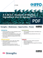 Marine Ingredient SWOT for Aquaculture