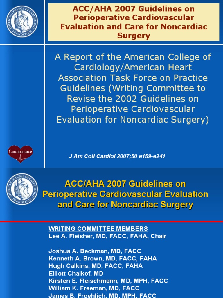 Accaha Guidelines For Cholesterol Management