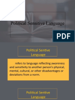 Political Sentive Reporting