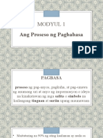 Modyul 1 Proseso NG Pagbabasa