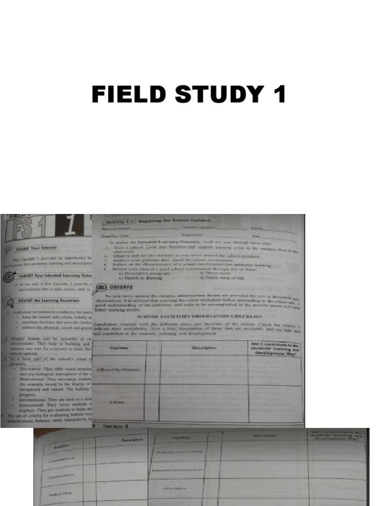 Field Study 1 | PDF