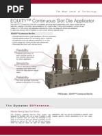 Equity Continuous Slot Die - Adhesive Applicator