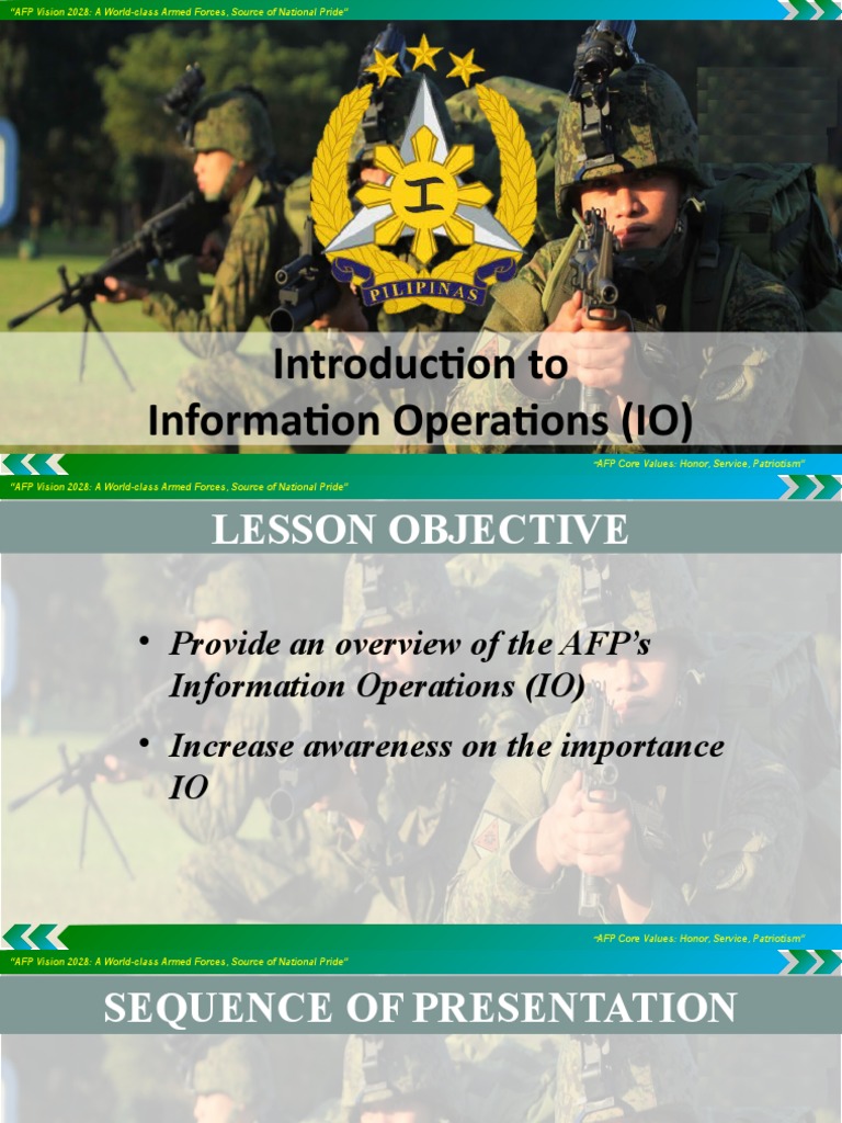 AFP Information Operations Overview | PDF | Information | Decision Making