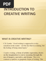 Introduction To Creative Writing