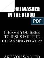 Are You Washed in The Blood