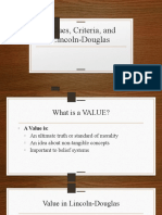 Intro To Values and Criterion