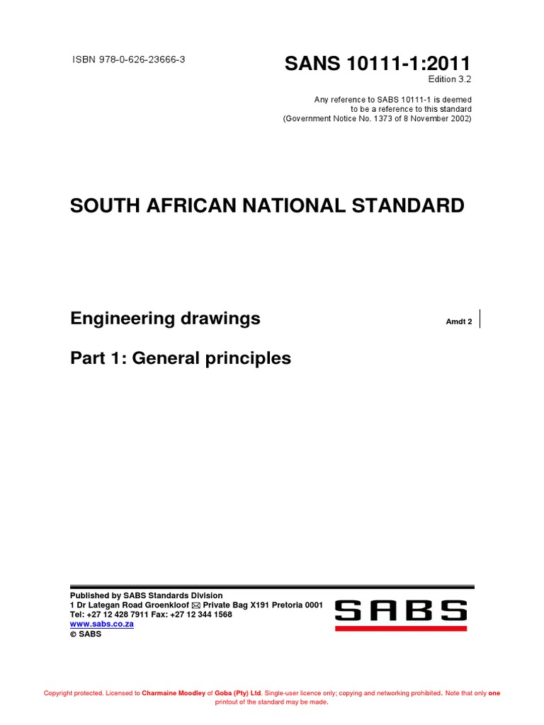 Sans10111 1 | PDF
