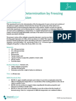 Molar Mass Determination by Freezing Point Depression