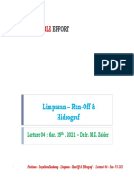 4.03 Lecture - 04 - Limpasan - Run Off & Hidrograf - 25 Mar 2021
