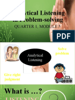 Analytical Listening in Problem-Solving