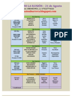 PROGRAMA HIPÓDROMO LA ILUSIÓN - 21 de Agosto