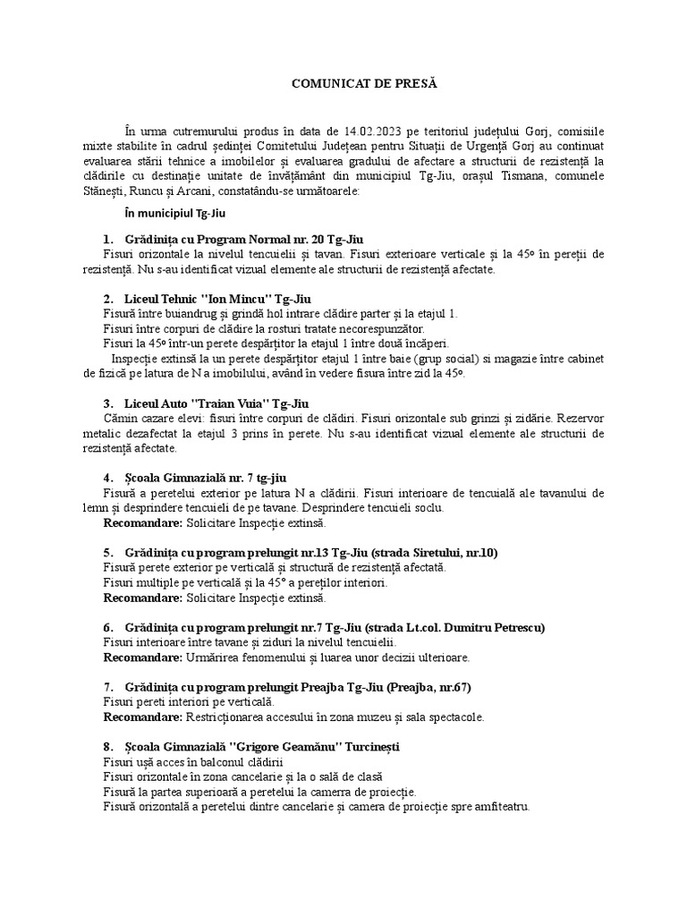 Lista Scoli Gorj PDF