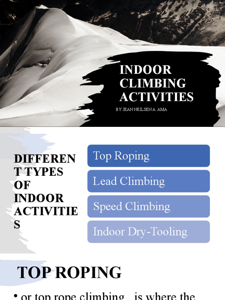 Types of Indoor Climbing Explained | PDF | Rock Climbing | Adventure Travel
