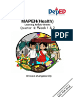 MAPEH Health GR 10 Week 1 2