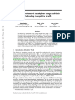 Modeling Patterns of Smartphone Usage and Their Relationship To Cognitive Health