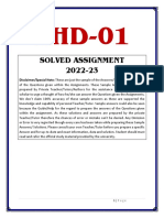 EHD-1-HM-2022-23 (1) ignou solved assignment 