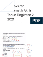 Final Exam Msths Form 2 2021