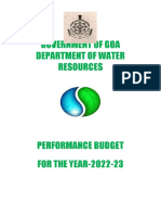WRD - Performance Budget 2022-23