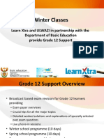 Grade 12 Support Winter Classes