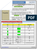 Resume Fonctions Primitives 2bac Sciences Physiques Et SVT 5